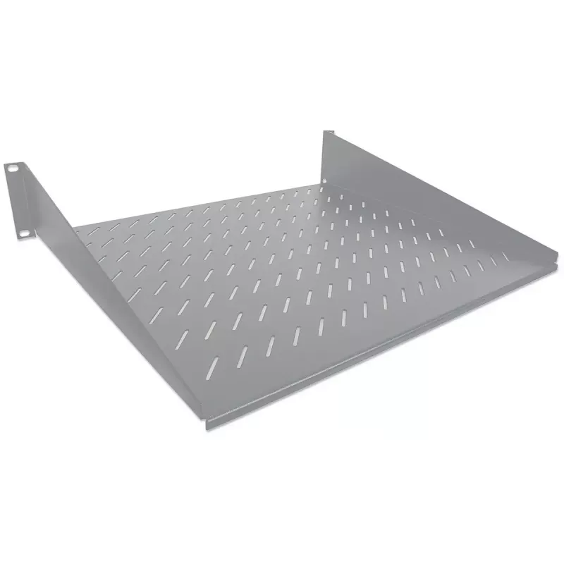 Bandeja extraíble Intellinet 19 pulgadas, 2HE, montaje frontal en 2 puntos, 400mm de profundidad, ventilada, máx. 25kg, gris, tres años de garantía
