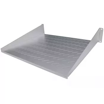 Bandeja extraíble Intellinet 19 pulgadas, 2HE, montaje frontal en 2 puntos, 400mm de profundidad, ventilada, máx. 25kg, gris, tres años de garantía