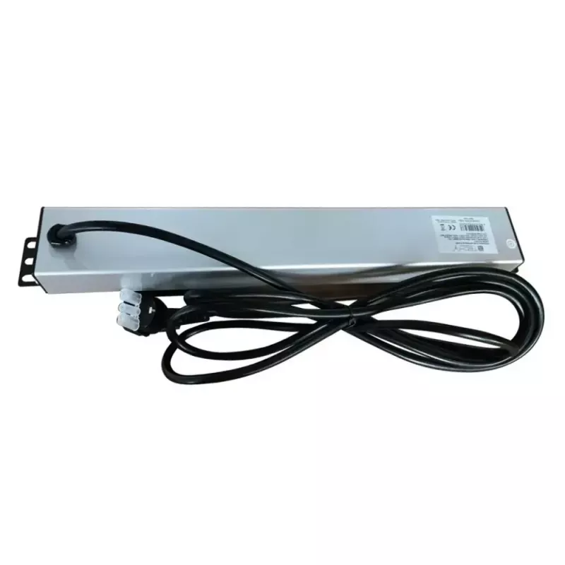 Regleta de enchufes (PDU) Techly I-CASE STRIP-16SH 6 salidas AC 1.5HE negro, plateado
