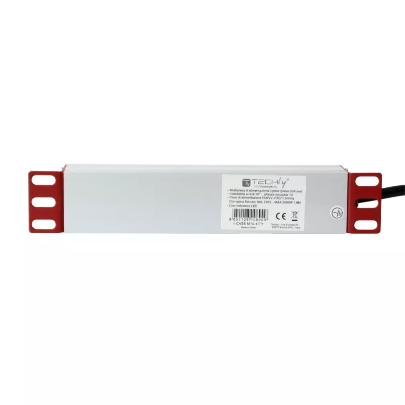 Regleta de enchufes Techly Universal Power Strip Rack 10
