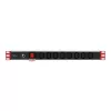 Regleta de enchufes Techly Rack 19 inch Power Strip 1U 8 salidas C13