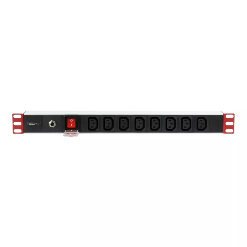 Regleta de enchufes Techly Rack 19 inch Power Strip 1U 8 salidas C13