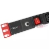Regleta de enchufes Techly Rack 19 inch Power Strip 1U 8 salidas C13