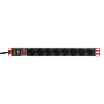 Regleta de enchufes Techly Rack 19