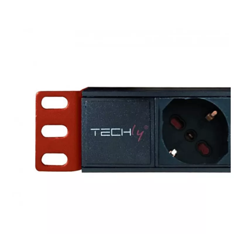 Regleta de enchufes Techly 8 tomas para rack 19