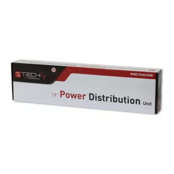 Unidad de distribución de energía (PDU) Techly I-CASE STRIP-18C20 8 salidas AC 1U negra, roja