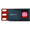 Unidad de distribución de energía (PDU) Techly I-CASE STRIP-18C20 8 salidas AC 1U negra, roja