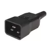 Unidad de distribución de energía (PDU) Techly I-CASE STRIP-18C20 8 salidas AC 1U negra, roja