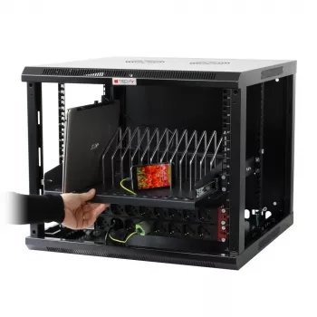 Bandeja para rack Techly I-CABINET-TRAY14BK negra 4U 19