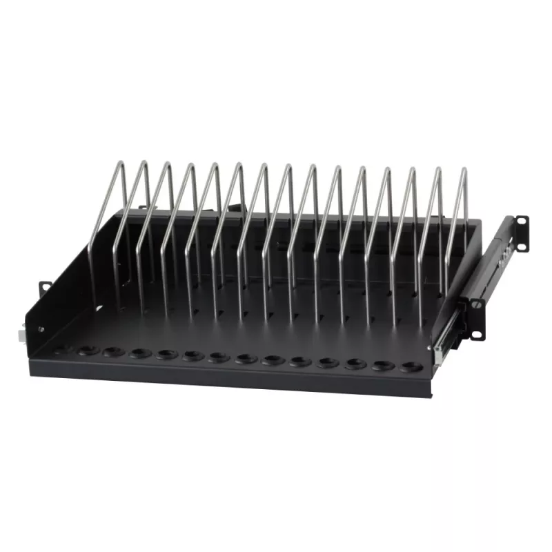 Bandeja para rack Techly I-CABINET-TRAY14BK negra 4U 19