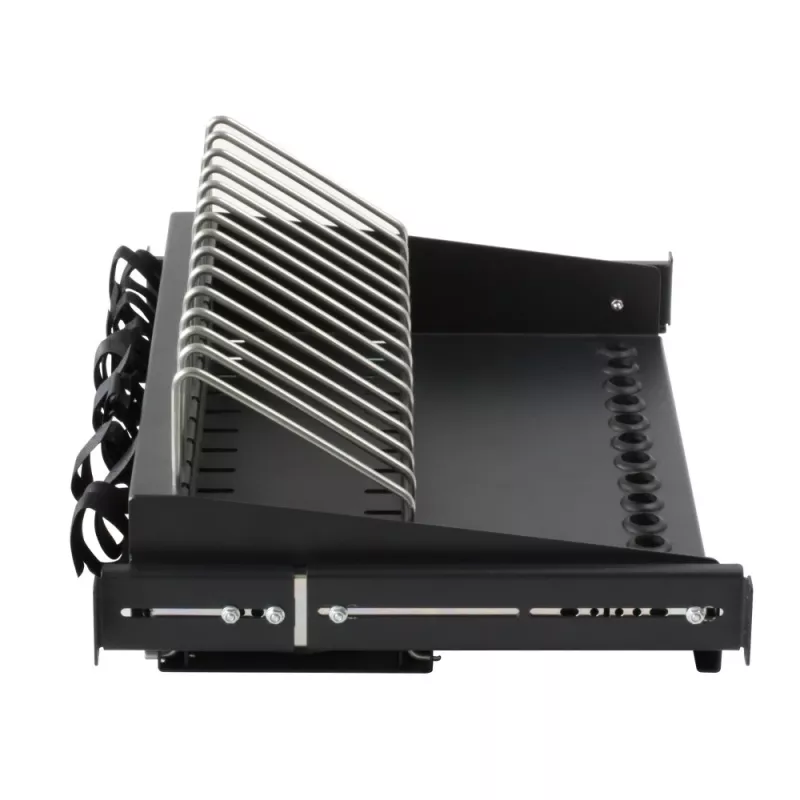 Bandeja para rack Techly I-CABINET-TRAY14BK negra 4U 19