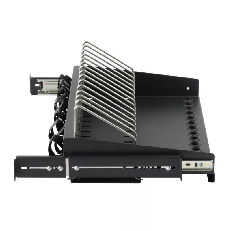 Bandeja para rack Techly I-CABINET-TRAY14BK negra 4U 19