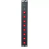 Regleta de enchufes Techly 8 tomas 19 pulgadas rack con 8 interruptores ON/OFF 1,5HE
