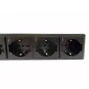 Regleta de enchufes Techly 8 tomas 19 pulgadas rack con 8 interruptores ON/OFF 1,5HE