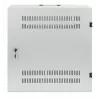 Intellinet 713641 armario mural de perfil bajo de 19 pulgadas, carriles 4U horizontales + 2U verticales, 170 mm (6,7 pulgadas) de profundidad, 540x550 mm, puerta con cerradura, 60 kg, IP20, gris RAL 7035