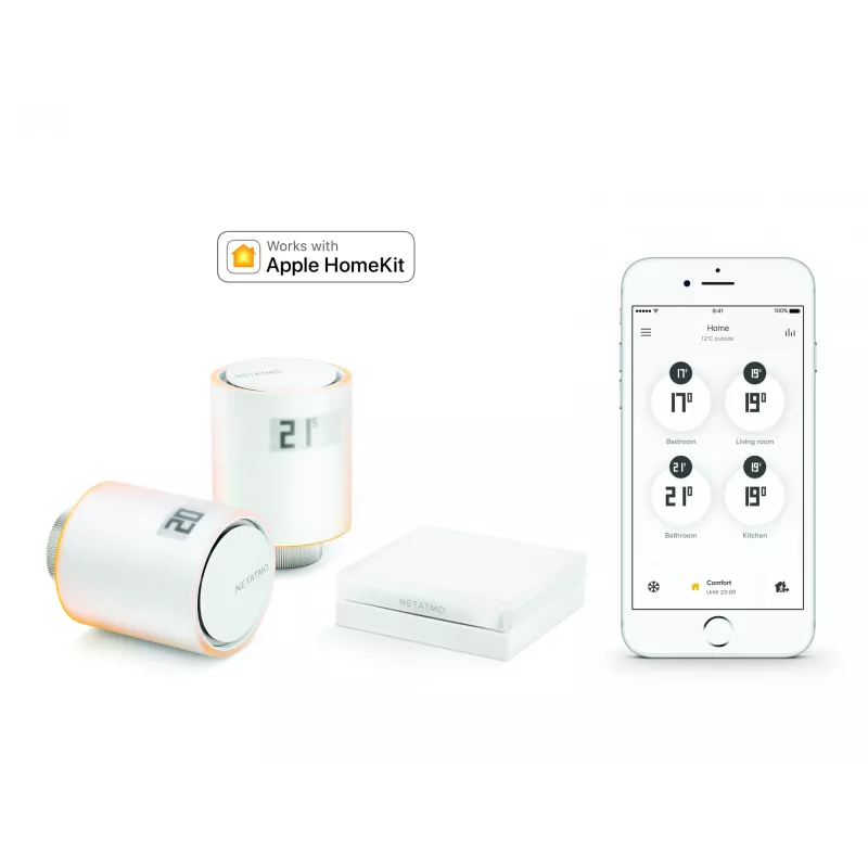Netatmo NAV-EN válvula inteligente adicional para radiador, blanca