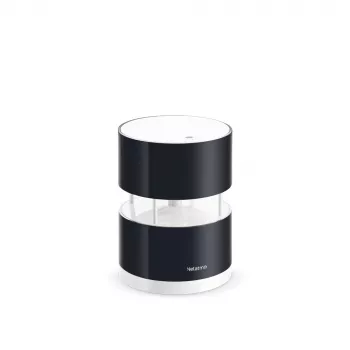 Netatmo Anemómetro inteligente, velocidad del viento, inalámbrico, Wi-Fi, 0 - 45 m/s, 100 m, negro, transparente
