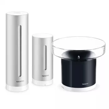 Netatmo Rain Pack “Estación meteorológica inteligente + Pluviómetro inteligente”