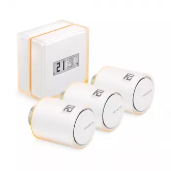 Netatmo Pack: Termostato inteligente + 3 válvulas de radiador inteligentes adicionales