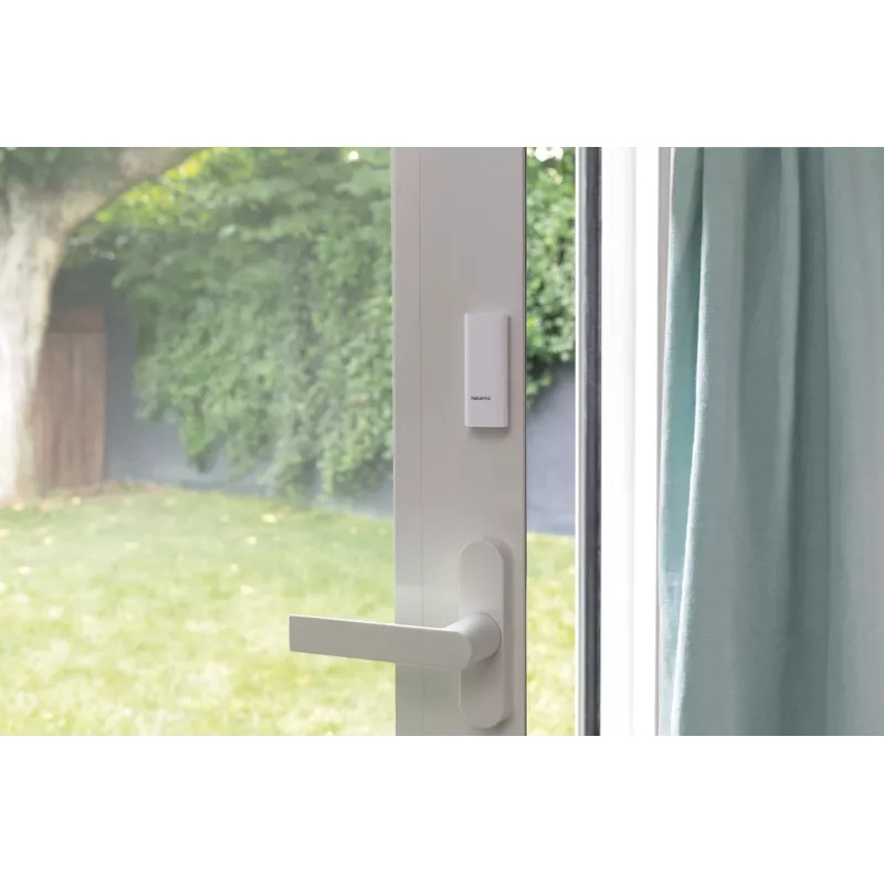 Sensor de puerta/ventana Netatmo DTG-EC inalámbrico resistente a la intemperie 3 V (2×AAA), alcance 80 m, blanco, set de 3 uds.