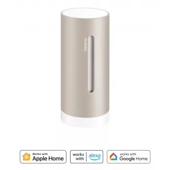 Estación meteorológica digital Netatmo NIM-S Sand — termómetro interior, higrómetro, calidad del aire, alimentación por pilas (AAA)