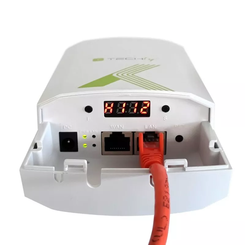 Techly I-WL-CPE880 (108439) CPE / punto de acceso / repetidor para exteriores, Wi-Fi 802.11n, 5,8 GHz, 15 dBi, 300 Mbps, puente Point-to-Point / Point-to-Multipoint