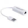 Manhattan 506731 adaptador de USB 2.0 a Fast Ethernet, de USB a RJ45, 10/100 Mbps, blanco
