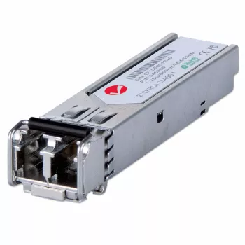 Intellinet Módulo transceptor óptico, Gigabit Fiber SFP Mini-GBIC, 1000Base-Sx (LC) puerto multimodo, 550 m, longitud de onda 850 nm, Ethernet, Fibre, compatible con MSA, equivalente a Cisco GLC-SX-MM, tres años de garantía