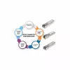 Intellinet Módulo transceptor óptico, Gigabit Fiber SFP Mini-GBIC, 1000Base-Sx (LC) puerto multimodo, 550 m, longitud de onda 850 nm, Ethernet, Fibre, compatible con MSA, equivalente a Cisco GLC-SX-MM, tres años de garantía