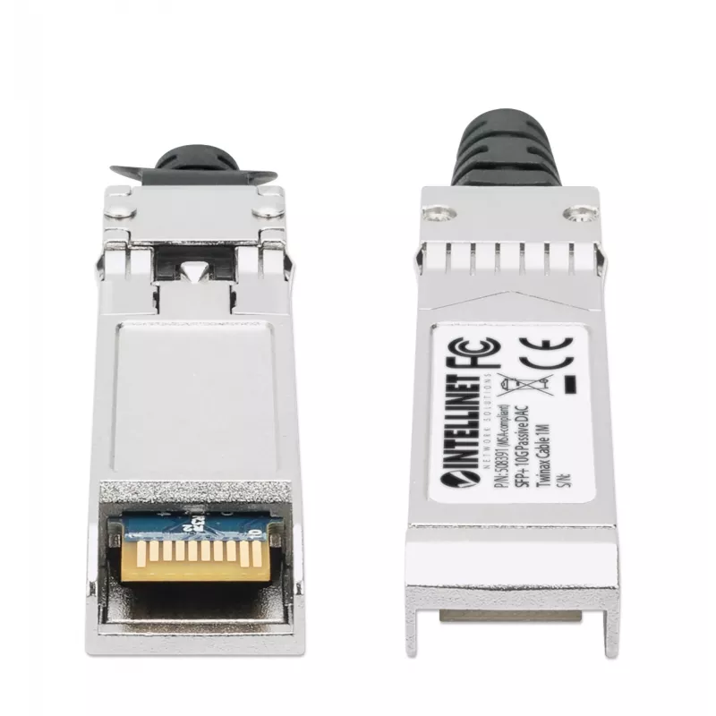 Intellinet 508391 cable DAC Twinax pasivo SFP+ 10G, MSA, 1 m