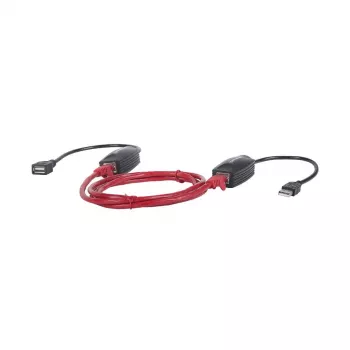 Manhattan Extensor de línea USB-A, para uso con cable de red RJ45 (no incluido), extiende dispositivos USB hasta 60 m, alimentación por bus, compatible con cable de red Cat5e/Cat6/Cat6A RJ45, negro, tres años de garantía