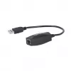 Manhattan Extensor de línea USB-A, para uso con cable de red RJ45 (no incluido), extiende dispositivos USB hasta 60 m, alimentación por bus, compatible con cable de red Cat5e/Cat6/Cat6A RJ45, negro, tres años de garantía