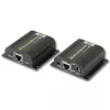 Techly IDATA EXT-E70POED Extensor AV transmisor y receptor AV Negro