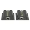 Techly IDATA EXT-E70POED Extensor AV transmisor y receptor AV Negro