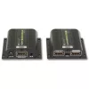 Techly IDATA EXT-E70POED Extensor AV transmisor y receptor AV Negro