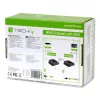 Techly IDATA EXT-E70POED Extensor AV transmisor y receptor AV Negro