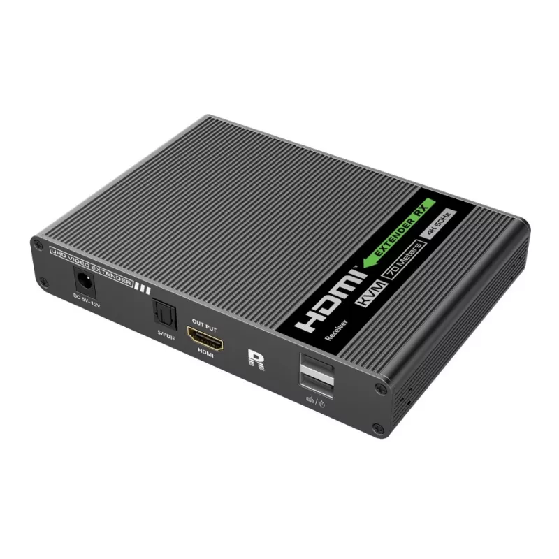 Techly IDATA HDMI-KVM67 Extensor KVM transmisor y receptor