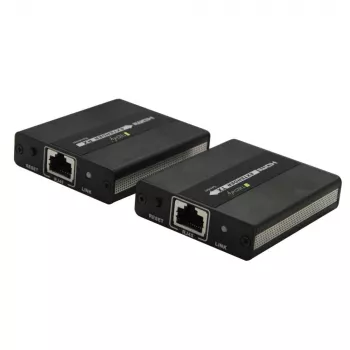 Techly IDATA EXT-E71 Extensor AV transmisor y receptor AV Negro