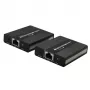 Techly IDATA EXT-E71 Extensor AV transmisor y receptor AV Negro