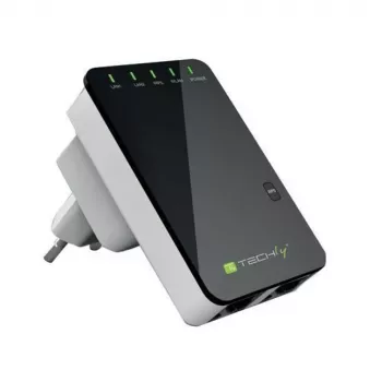 Techly Router Wi-Fi 4 300N de enchufe de pared