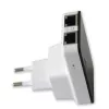 Techly I-WL-REPEATER2 (301078) minirrouter inalámbrico / repetidor 300N de enchufe, Wi-Fi 4 (802.11n), 2,4 GHz, 300 Mbps