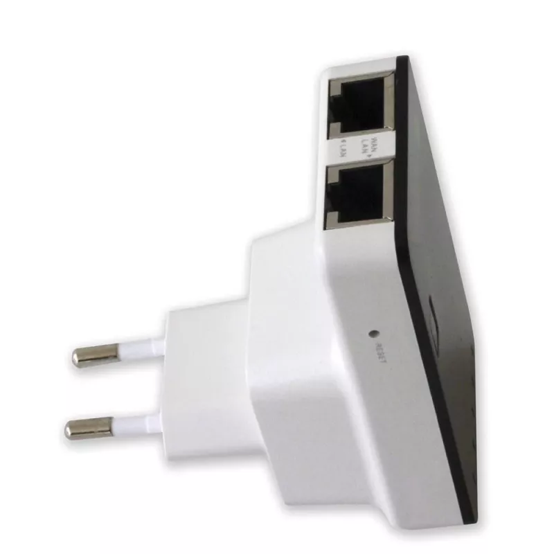 Techly I-WL-REPEATER2 (301078) minirrouter inalámbrico / repetidor 300N de enchufe, Wi-Fi 4 (802.11n), 2,4 GHz, 300 Mbps