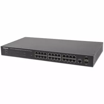 Switch gestionado Intellinet 24 puertos Gigabit Ethernet PoE+