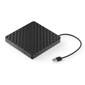Unidad óptica externa DVD KRUX KRX0071 USB 3.0 portátil — DVD±RW, alimentada por USB