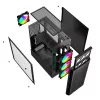 Gembird Fornax 400X caja gaming ARGB para ordenador, negra