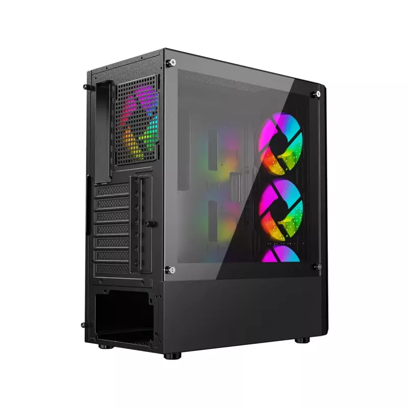 Gembird Fornax 400X caja gaming ARGB para ordenador, negra