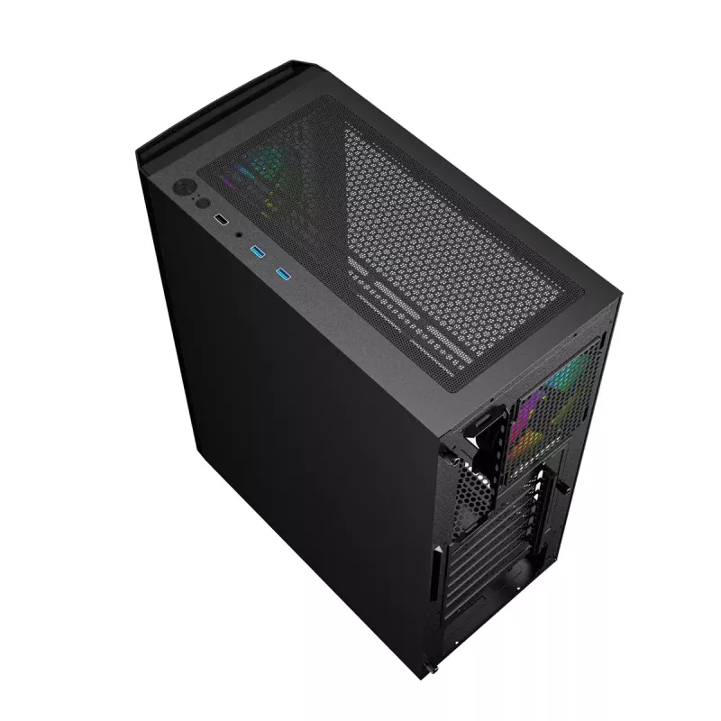 Gembird Fornax 400X caja gaming ARGB para ordenador, negra