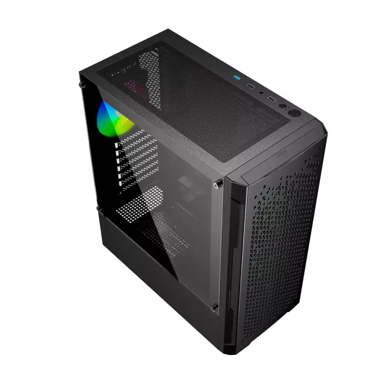 Gembird Fornax 400X caja gaming ARGB para ordenador, negra