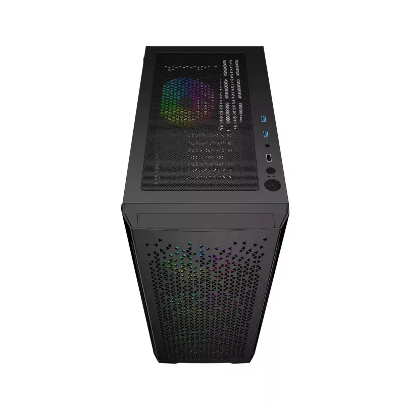 Gembird Fornax 400X caja gaming ARGB para ordenador, negra