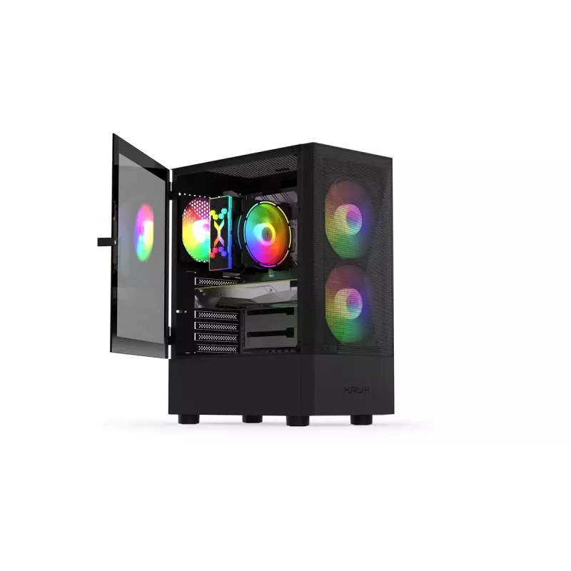 KRUX Vako KRX0132 RGB caja de ordenador, negro